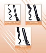 The Ultimate Pro Clip Curling Iron 1" is shown, designed to create defined waves.
