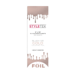 Rectangular box of Pop Up Foil 5 x 16 XL - Heavy Emboss (200CT) - Blush Me Gold, featuring metallic gold drip design and product details on the front.