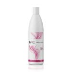 A 1000 ml white bottle of G&C Cream Developer 10 Volume features a pink abstract design and white cap, shown against a plain white background.