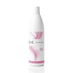 A 1000 ml (33.8 fl oz) white bottle of G&C Cream Developer 20 Volume, featuring a pink abstract design, is shown on a white background.