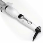 The 3IN1 Bold Curling Iron Set in white and silver features control buttons and a rotating cord, displayed on a white background.