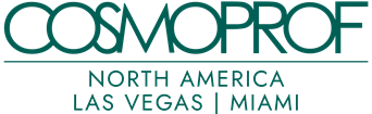 COSMOPROF logo with text "NORTH AMERICA LAS VEGAS | MIAMI" in green capital letters.
