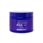 A purple container of Hair Bar NYC Blond Plex Platinum System Shampoo, designed for blonde, platinum, or white hair.