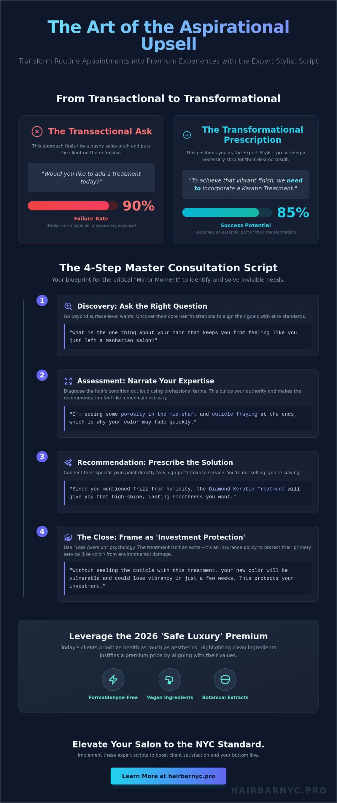 Upselling Salon Services Script: The 2026 Professional Guide to Increasing Ticket Size