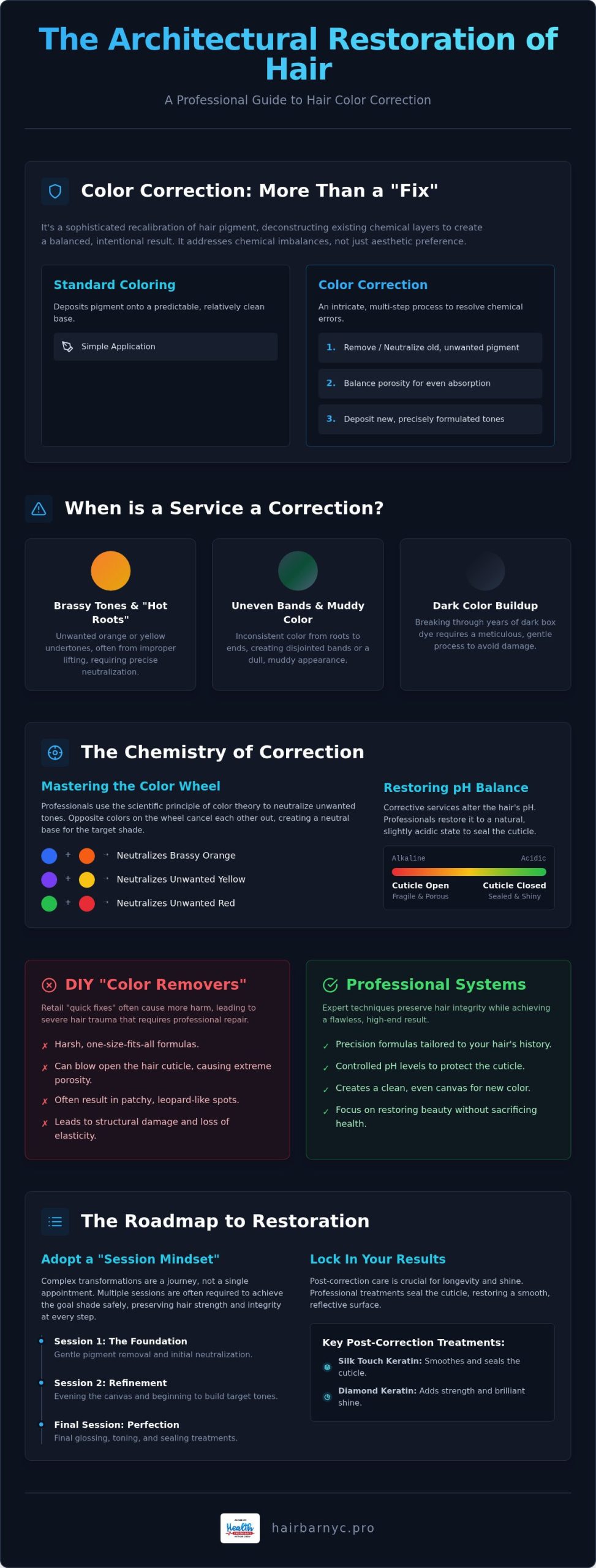 Professional Hair Color Correction: The Elite Guide to Restoring Hair Integrity and Tone