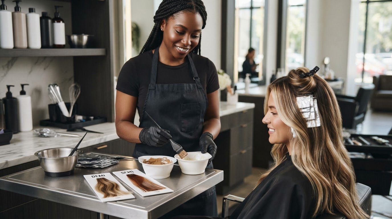 Demi vs. Semi-Permanent Color for Toning: Stylist Guide